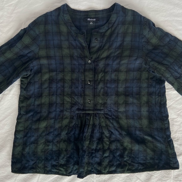 Madewell flannel Blouse - Picture 4 of 6